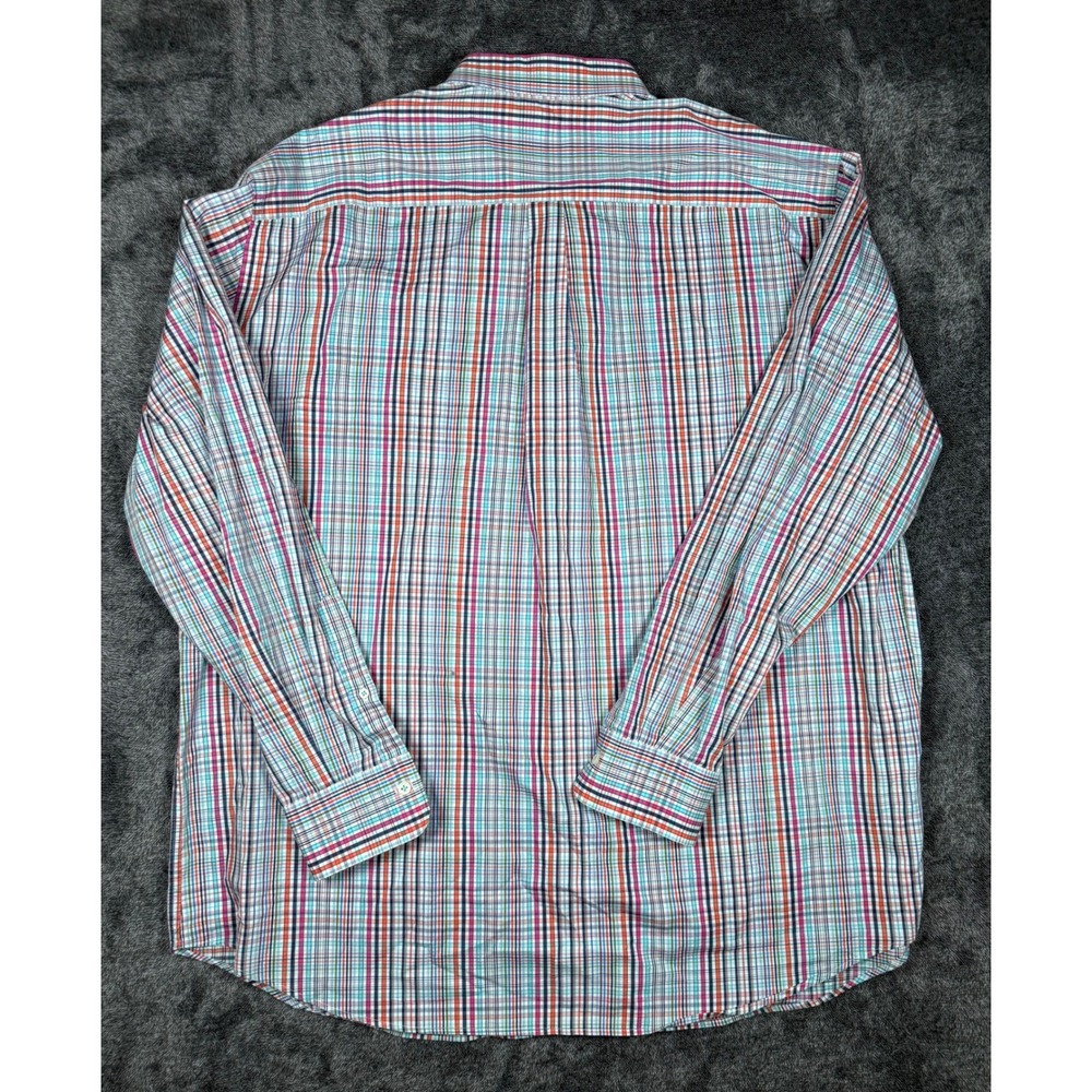 Peter Millar Seaside Finish Plaid Button Down Shirt XXL Mens Cotton - Picture 4 of 6